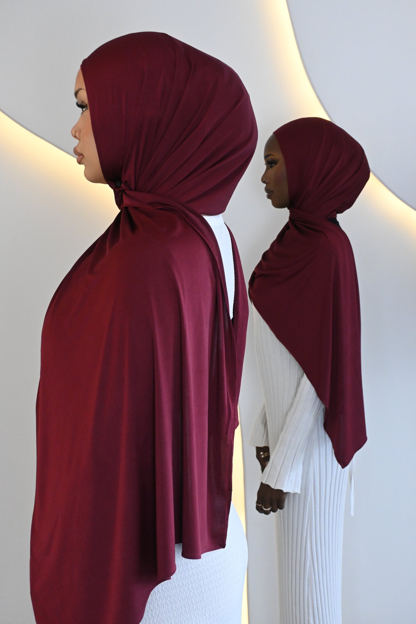 Burgundy liquid jersey (Includes non-slip cap)