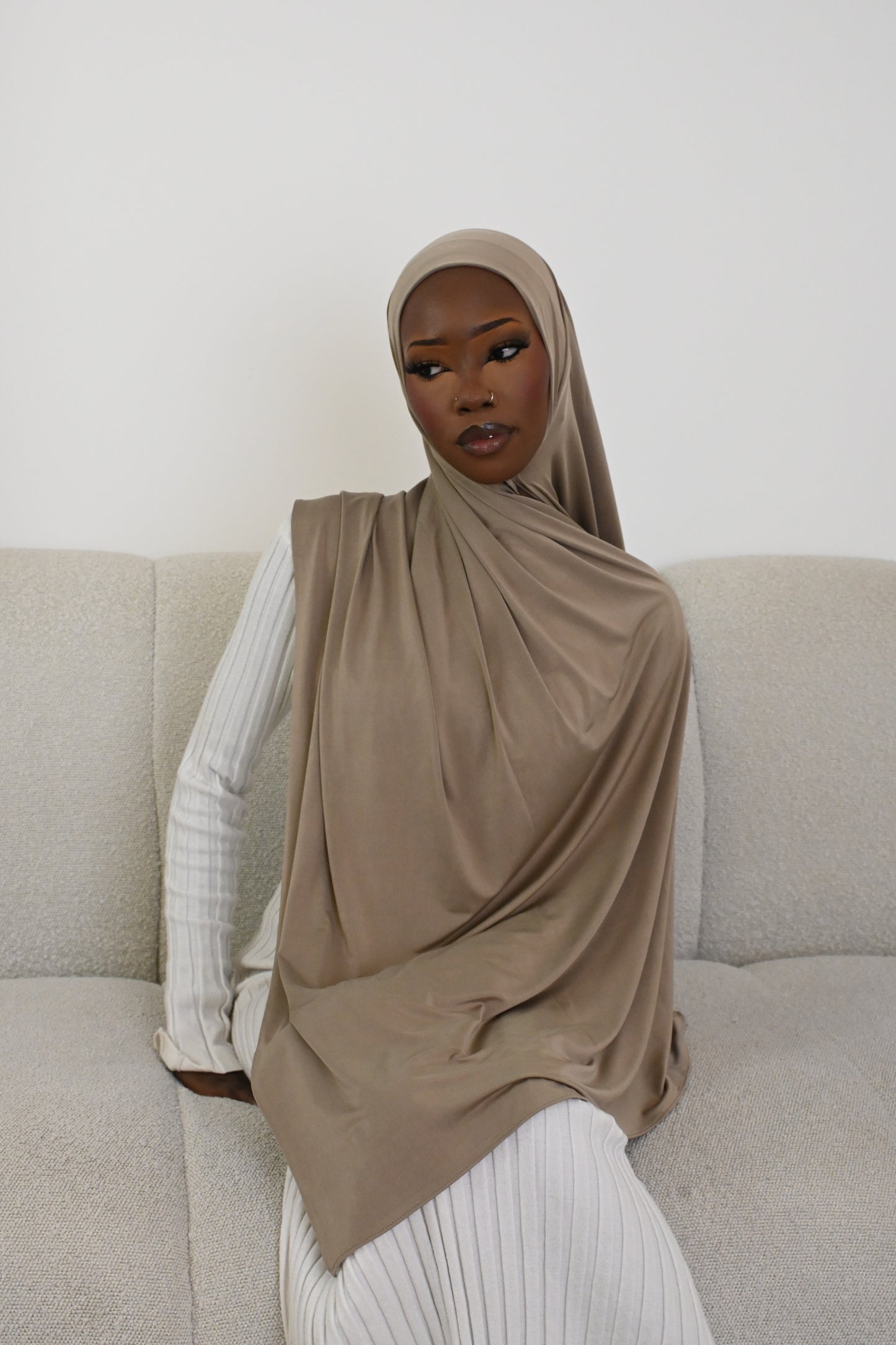 Mocha liquid jersey (Includes non-slip cap)