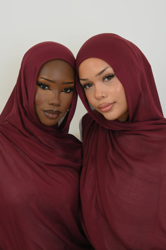 Burgundy modal set (includes non-slip cap)