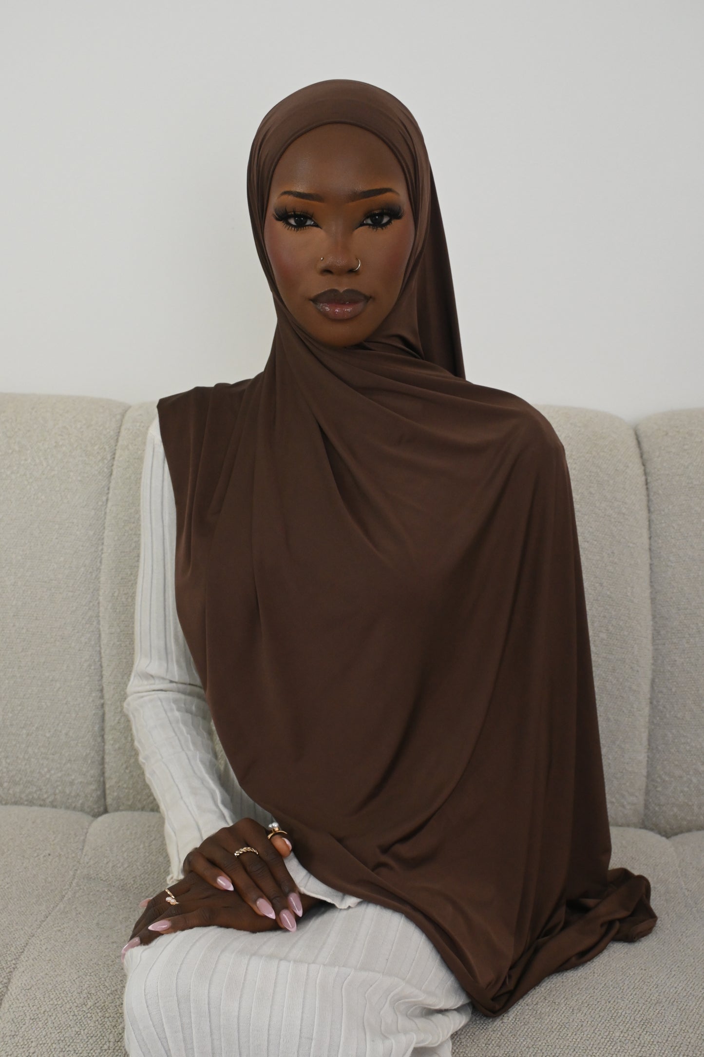 Chocolate liquid jersey ( Does not Includes non-slip cap)