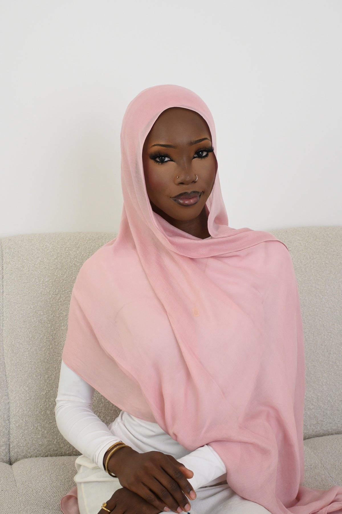 Pastel Pink Modal Set (Includes non-slip tie back undercap)