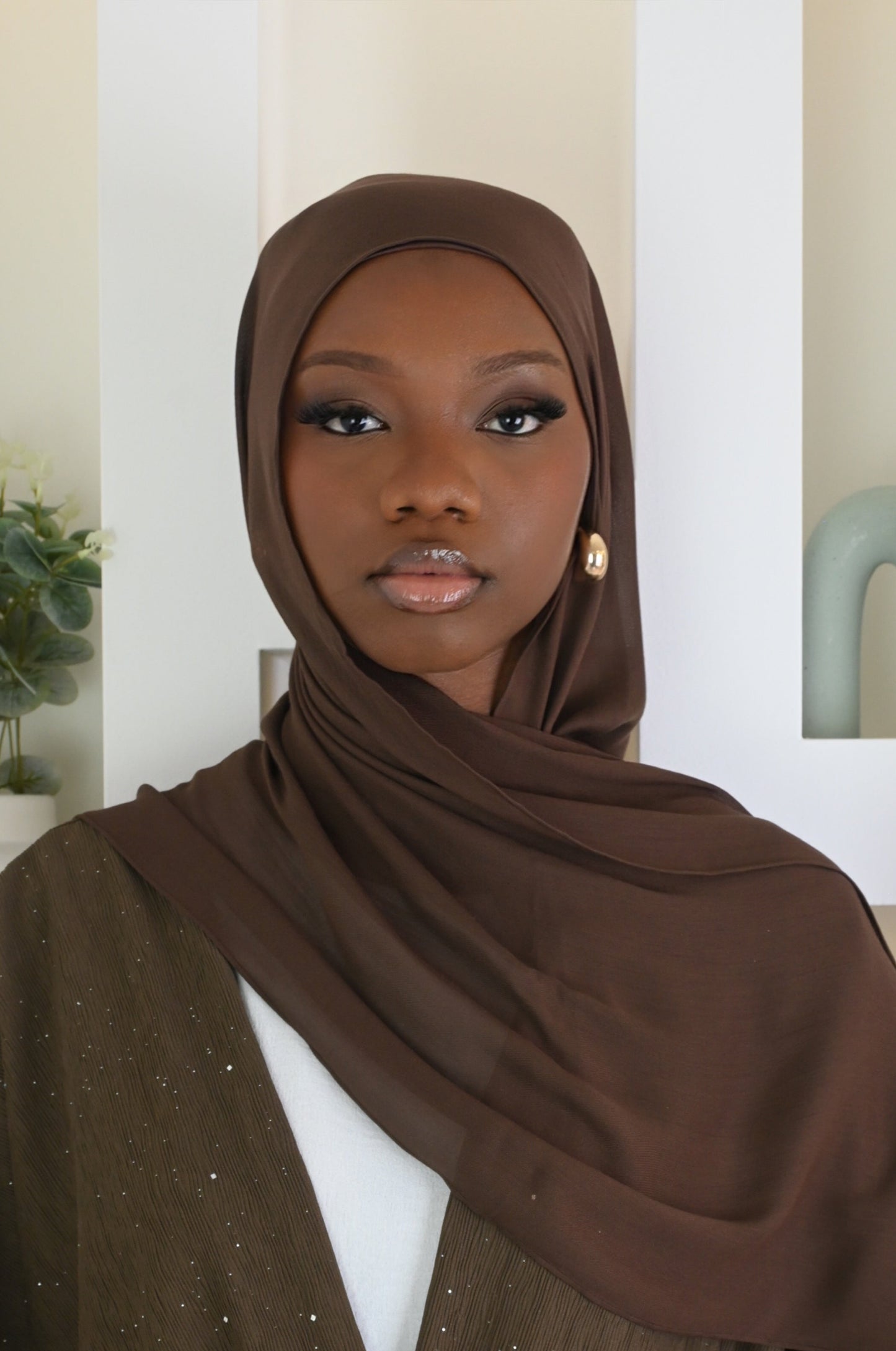 Chocolate non-slip modal set